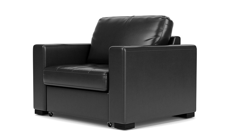 Luigi Twin Pullout Sleeper Chair in Gray